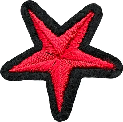 Produktbild von Stern-Eisen-Emblem-Aufnäher, Rot
