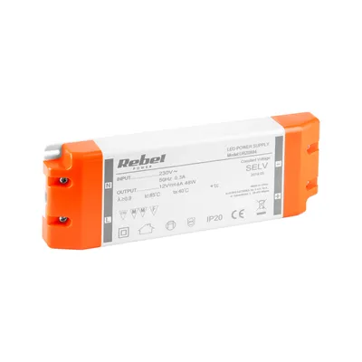 Productafbeelding van Rebel 12V 4A 48W voeding voor LED-strips