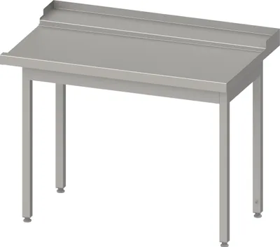 Obrázek produktu pro Odvodňovací stůl, vedení koše se sklonem, bez podstavce 1300x750x880 mm, montážní strana vpravo, s podstavcem, svařovaný