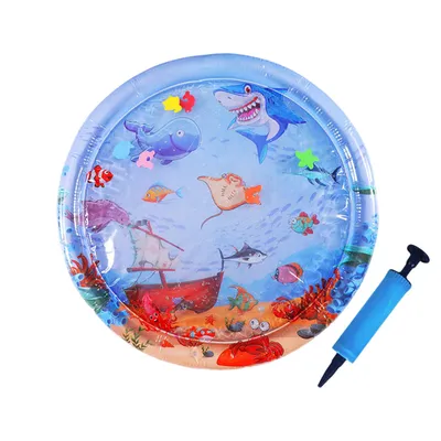 Produktbild von Wsserspielmatte Hund, Wassermatte Katzen Kratzfest mit Pumpe, Durchmesser: 100cm, Stil B