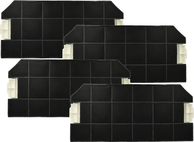 Produktbild von vhbw 4x Aktivkohlefilter kompatibel mit Siemens LI39031, LI38030, LI38030CH Dunstabzugshaube - 49,6 x 23 x 3 cm