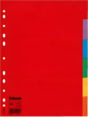 Immagine prodotto di Esselte - Linguette Esselte Economy A4 6dlg cartone 11r ASS | 1 set