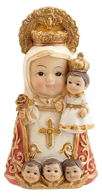 Jungfrau von Covadonga Figur, 10 cm, Harz, Schutzpatronin Asturiens