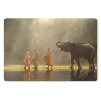 Produktbild von MuchoWow® Mauspad Mousepad Elefant - Wasser - Tiere - Natur 27x18 cm - Mousepads - Maus Mat - Pad - Mausunterlage - Büroartikel - Desk Matten