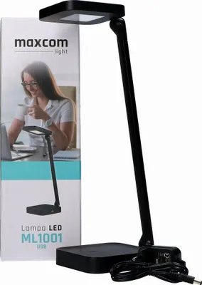 Zdjęcie produktu dla Lampka biurkowa MaxCom ML1001 USB