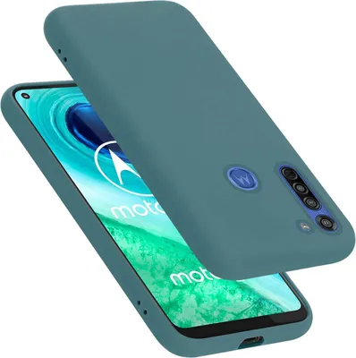 Produktbild von Cadorabo Hülle für Motorola MOTO G8 Hülle Silikon Handyhülle Case aus flüssigem Silikon, Kratzfeste und stoßfeste Schutzhülle für Motorola MOTO G8