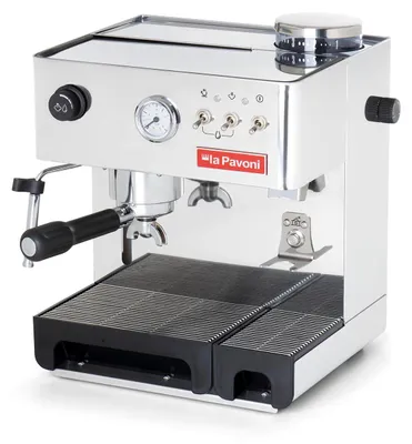 Produktbild von la Pavoni New Domus Bar, Espressomaschine, 2,7 l, Kaffeebohnen, Gemahlener Kaffee, Eingebautes Mahlwerk, 950 W, Edelstahl