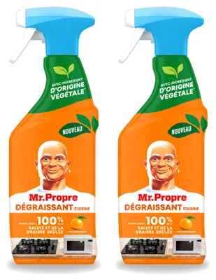 Produktbild von 2 x Mr. Proper Küchenentfetter Spray - Mandarine - 500 ml - Vorteilspackung - 2 Stücke