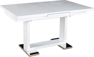 Produktbild von Ausziehbarer Esstisch "Toda" - 140/180 x 90 x 77 cm - Weiß