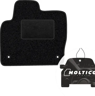 Produktbild von moto-MOLTICO Fahrer Fußmatte Auto Velours Fahrerseite Autoteppiche Schwarz Fahrermatte 1-teilig passend für Land Rover Evoque 2011-2018