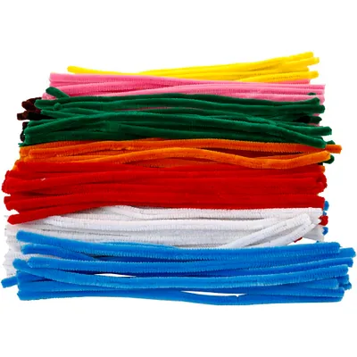 Produktbild von Creativ Company Chenilledraht Bastelset 30 cm - 200 Stück - bunt