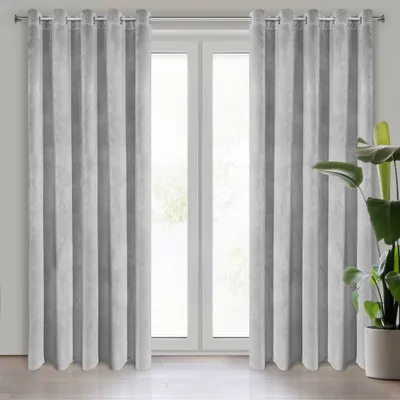 Produktbild von Eurofirany Vorhang VILLA stahl 140X250 Ösen