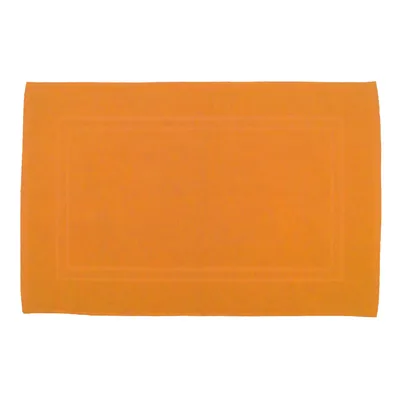 Produktbild von Julie Julsen® Badvorleger Duschvorleger Doppel Rahmen Orange,50 x 80 cm