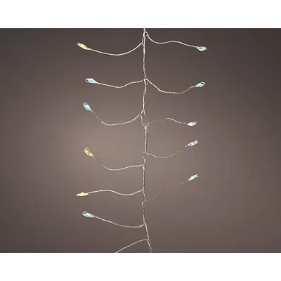 Image de Guirlande Microled Clignotante 480 Led Multicolores Pastel, Effet Scintillant - Lumineo