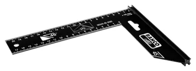 Produktbild von Bahco 9045-B-250, Zimmermannswinkel, Schwarz, Stahl, cm, mm, 1 mm, 26 cm
