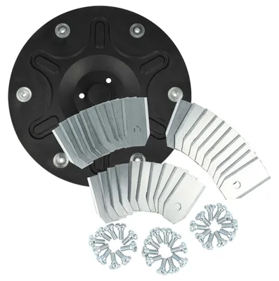 Produktbild von vhbw 31 tlg. Zubehör-Set kompatibel mit Segway Navimow i105E, i205 AWD, i110n, i108E Rasenmäher - 1x Messerteller, 30x Messerklingen + Schrauben
