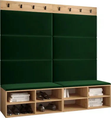 Produktbild von Garderobe MIRO Set 7 mit gepolsterten Paneelen Industrial Design
