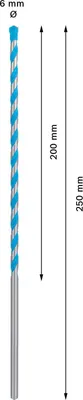 Image de Bosch EXPERT MultiConstruction CYL-9 Bohrer 6x200x250mm