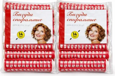 Produktbild von Spiral-Lockenwickler Set – 2 Packungen (je 8 Stück) – Ø 14 mm