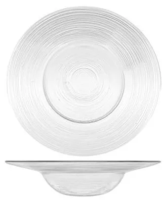 Produktbild von H&H Circle tiefer Teller, transparent, 26 cm