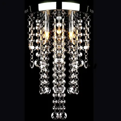Productafbeelding van vidaXL Hanglamp, elegante plafondlamp met transparante kristallen kralen
