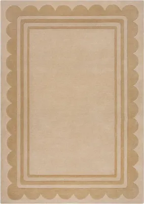 Zdjęcie produktu dla 120x170 cm Ręcznie tuftowany dywan Lois Scallop Natural