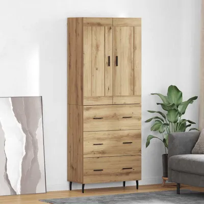Produktbild von vidaXL Highboard 2 Stk. Artisan-Eiche 69,5 x 34 x 180 cm Holzwerkstoff
