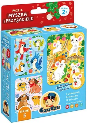 Zdjęcie produktu dla CzuCzu Myszka i Przyjaciele - Kolorowa układanka dla małych odkrywców 2+!