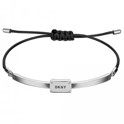 Produktbild von DKNY Logo Half Cuff Cord 5520012 Damenarmband