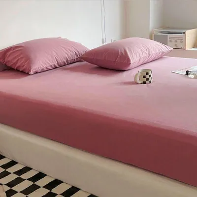 Image de Housse de couette et taies d'oreiller rose-violet