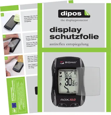 Produktbild von 3x Schutzfolie für Sigma Rox 10.0 matt Displayschutzfolie Folie Display Schutz dipos