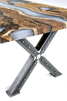 Produktbild von Küchentisch Esstisch Epoxidharz Esszimmertisch Tisch 160 cm Holz Braun