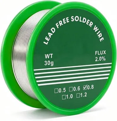 Productafbeelding van Loodvrije soldeerdraad 0,8 mm Sn99,3% Cu0,7% 30 g colofonium kern soldeerdraad voor reparatie