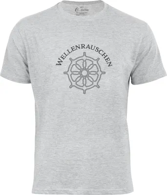 Produktbild von Cotton Prime® Steuerrad T-Shirt - Wellenrauschen M Grau