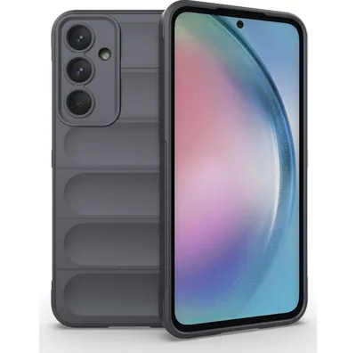 Produktbild von Mobigear Bumpy  Samsung Galaxy A55 Hülle Flexibles TPU Backcover - Grau