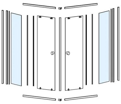 Produktbild von Aqualine Glas zum BLF909, fester Teil