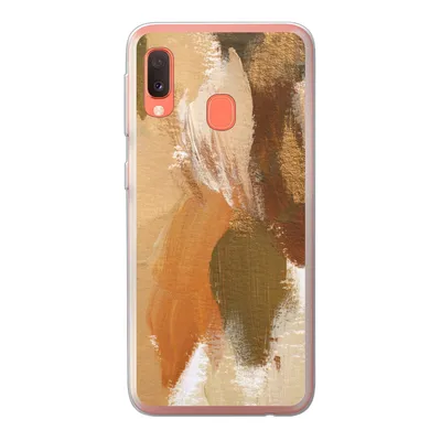 Produktbild von MuchoWow® Handyhülle Schutzhülle Hülle für Samsung Galaxy A20e Farbe - Orange - Grün Silikon Softcase Handy Hülle - Abdeckung