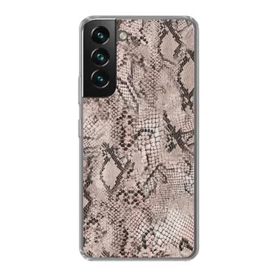 Produktbild von MuchoWow® Handyhülle Schutzhülle Hülle für Samsung Galaxy S22 Tiermuster - Grau - Schwarz Silikon Softcase Handy Hülle - Mobiltelefonhülle