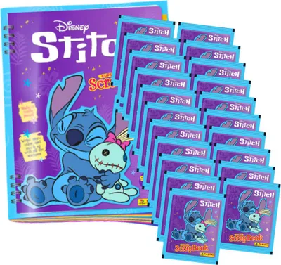 Produktbild von Panini Stitch Sticker - Super ScrapBook Sammelsticker - 1 Album + 20 Tüten