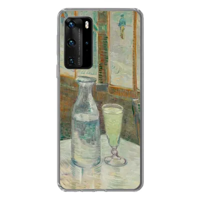 Produktbild von MuchoWow® Handyhülle Schutzhülle Hülle für Huawei P40 Pro Couchtisch mit Absinth - Vincent van Gogh Silikon Softcase Handy Hülle - Schutz