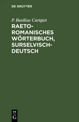 Produktbild von Raetoromanisches Wörterbuch, surselvisch-deutsch