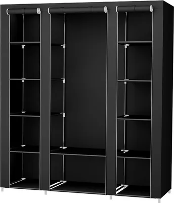 Produktbild von SONGMICS Kleiderschrank mit Kleiderstange 12 Ablagen