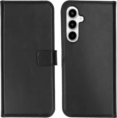 Immagine prodotto di Custodia a libro in vera pelle Selencia per Samsung Galaxy A35 - Nero