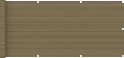 Produktbild von Balkon-Sichtschutz Taupe 75x600 cm HDPE