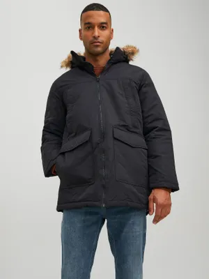 Immagine prodotto di Giacca invernale imbottita, parka e blouson con cappuccio in Pelliccia sintetica JJECRAFT |