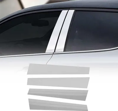 Zdjęcie produktu dla Wykończenie słupka drzwi słupka B dla Hyundai Accent 2010-2017 stal nierdzewna srebrna 4szt
