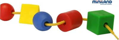 Produktbild von Geometrische Formen zum Auffädeln 2,5 cm