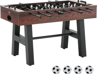 Produktbild von VEVOR Kickertisch, 55-Zoll-Kickertisch in Standardgröße, Indoor-Kickertisch in Voller Größe für Zuhause, Familie und Spielzimmer, Fußball mit Kickertisch-Set, inklusive 4 Bällen und 2 Getränkehaltern