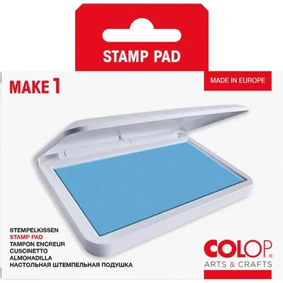 Imagen del producto de COLOP 155109, almohadilla para sellos COLOP Make, 90 x 50 mm, color azul claro