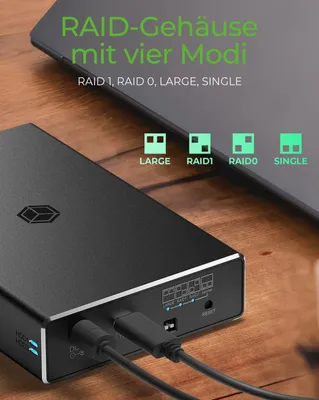 Obrázok produktu pre ICY BOX IB-RD2253-C31, HDD/SSD rámček, 2.5", SATA, Serial ATA II, Serial ATA III, 10 Gbit/s, USB pripojenie, Čierna
